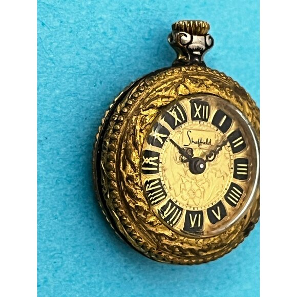 Vintage Womens Sheffield Swiss Made Gold Tone Pocket Watch - Manual Wind 4 repai main image 4